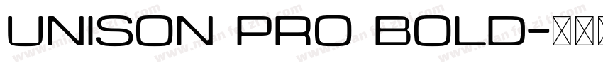 Unison Pro Bold字体转换